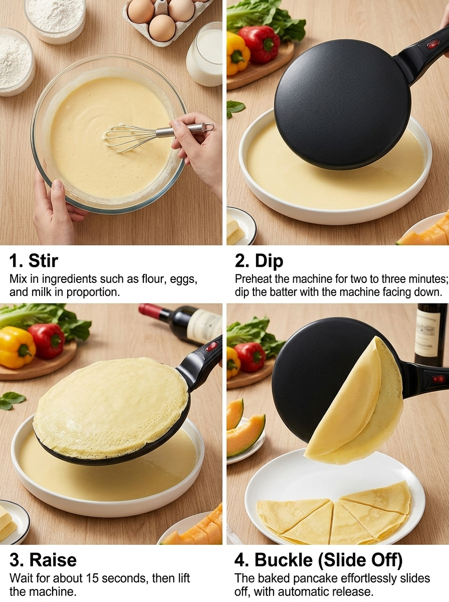 The LUX Electric Crepe & Pancake Maker